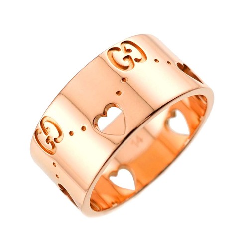 Gucci icon heart wide ring - wide, 18k