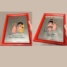 L'amore è Love Is LOVEIS ❤️1978 vintage mirror 2 specchi a quadro