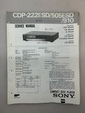 Sony CDP-222ESD 505ESD 910