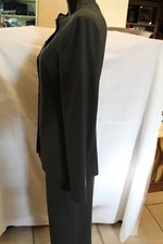 tailleur donna pantalone Giorgio Armani, grigio in pooliestere, taglia 46
