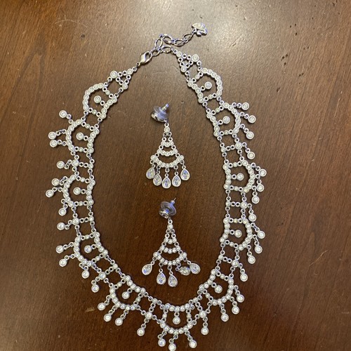 Set orecchini catena - , cristallo