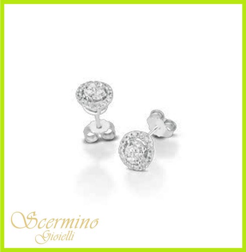 18k white gold earrings with - earrings,