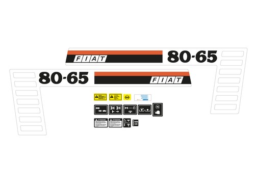 Kit adesivi trattore - adesivi, fiat