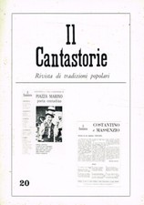 Il Cantastorie. Rivista di tradizioni popolari. Nuova serie, n.20 (39), luglio 1