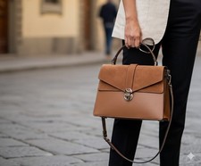 borsa donna vera pelle Con Tracolla Regolabile Made In Italy