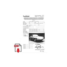 1966 Porsche 911 Testblatt