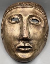 Antica maschera romana in bronzo pezzo raro da collezione antiquariato...