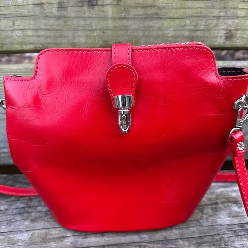 Borsa secchiello vera pelle - borsa,