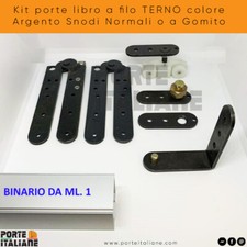 Kit porte libro a filo TERNO colore Argento Snodi Normali o a Gomito