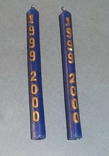 2 wax candles approx 24 cm -