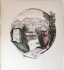 Sigfrido Bartolini - SEGNO ZODIACO: ACQUARIO - Litografia firm. e num. 1978