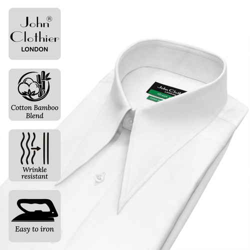 Camicia uomo bianca cotone