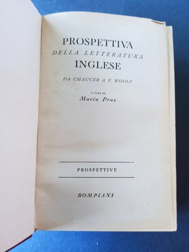 Mario praz prospettiva della - prospettiva,