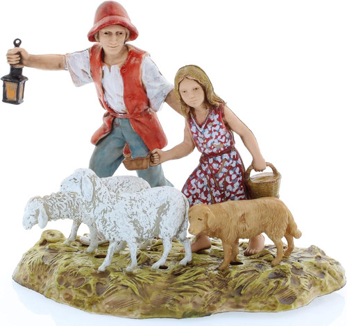 Famiglia con animali per - animali,