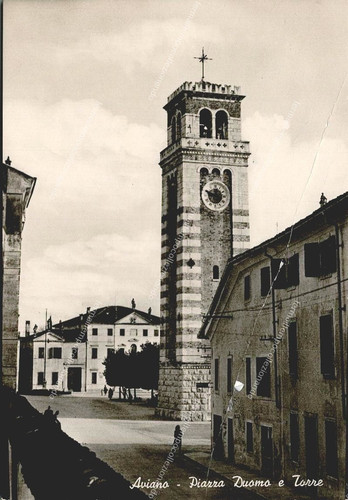 Ef148 cartolina aviano - ef148, aviano,piazza