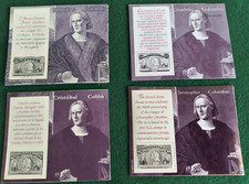 VIAGGI DI COLOMBO SERIE COMPLETA FRANCOBOLLI 1992 ITALIA/SPAGNA/PORTOGALLO/USA