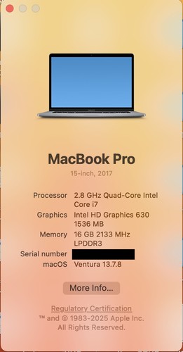 Macbook pro pollici 3 - pro, 15