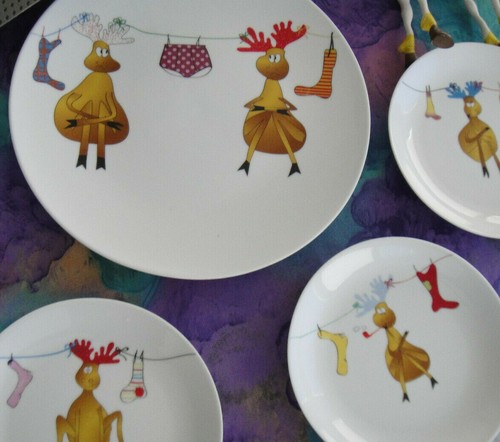 Teller weihnachtsteller elch - weihnachtsteller,