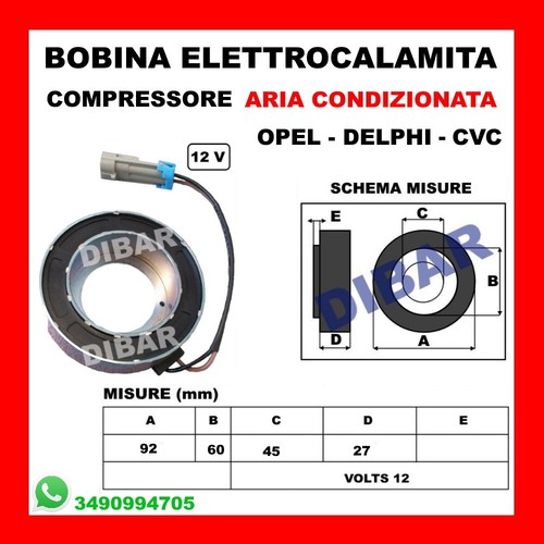 Bobina elettrocalamita - bobina,