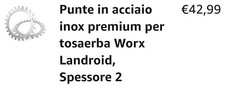 Ruote In Acciaio Dentate Per Robot Worx Landroid M500
