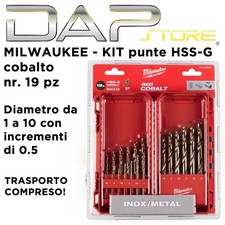 Milwaukee set punte hss g - set, al
