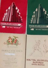 N.4 PAGELLE VENTENNIO  OPERA NAZIONALE BALILLA 