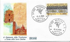 fdc Roma : SACRA SINDONE (1978), no viaggiata; annullo filatelico Verona