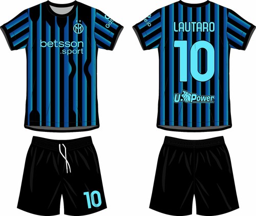 Completo calcio neroazzurri - completo,