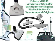 FOLLETTO VK220S Vk 220 LAVAPAVIMENTI SP600S PICCHIO BATTITAPPETO SACCA ACCESSORI