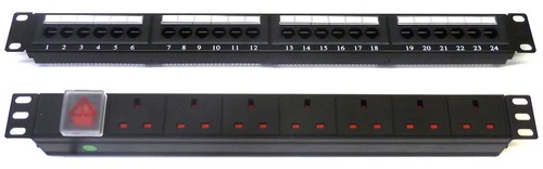 Patch panel cat6 24 - panel, 19"