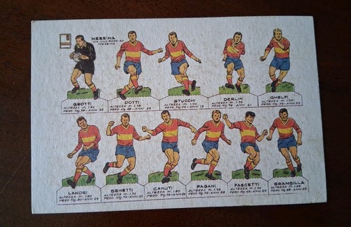 Cartolina calcio messina - cartolina, 1965