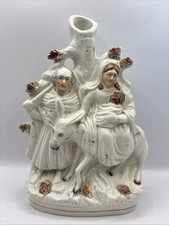 Vaso fuoriuscita Staffordshire Potteries Gesù, Giuseppe e Maria fuga in Egitto c1820