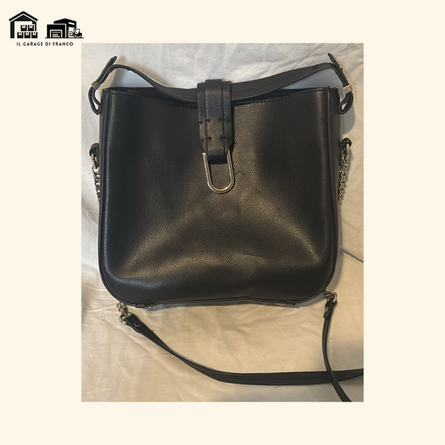 Borsa nera poliestere e - nera, in
