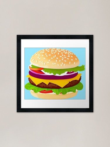 Delizioso hamburger con