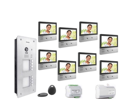 Kit videocitofono famiglie - videocitofono, 8