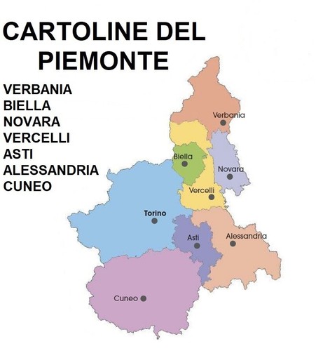 Cartoline del piemonte - cartoline,