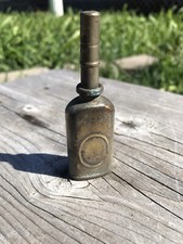 Antica latta olio ottone con