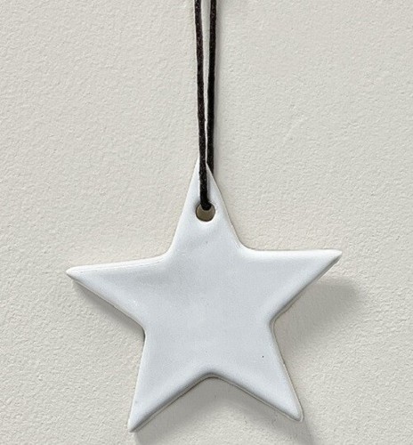 Home white ceramic hanging - home,