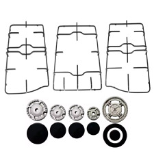 Kit completo 5 spartifiamma + 3 griglie per cucina trend piano cottura Franke