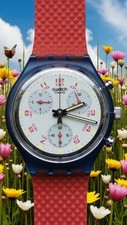 Vintage 1991 Swatch Chrono JFK