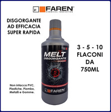 Disgorgante Rapido Melt Professionale 750 ML Per Scarichi Lenti e Ingorghi gravi