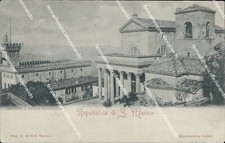 bc316 cartolina repubblica di san marino inizio 900