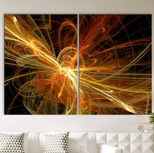 Luce Astratto Quadro su Tel