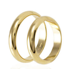 Anello fede nuziale classica in argento 925 placcato oro di 3 mm e peso gr. 3