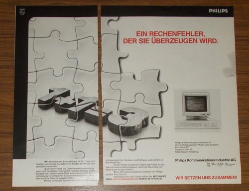 Rara pubblicità philips p3000 - rara,
