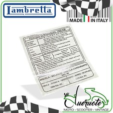 Adesivo lambretta rodaggio - adesivo,