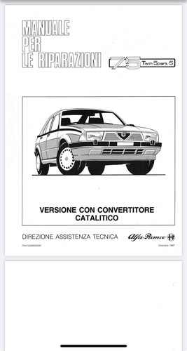 Manuale riparazione alfa - alfa, romeo