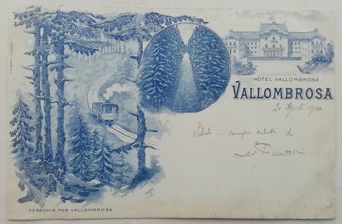Cartolina vallombrosa reggello - cartolina,