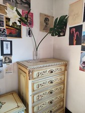 cassettiera legno barocca  usata