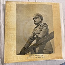 3994 33 Giri 7” DISCO DISCORSO DI BENITO MUSSOLINI 1937 PUBLIDISCO